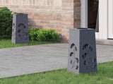 Solar LED Pathway Light 2 pcs Warm White 18 x 18 x 50 cm 879753