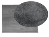 Rug OVIEDO Short Pile Anthracite 120x120 cm 375467