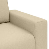 Sofa Cream 100 x 77 x 82 cm Fabric 4105214