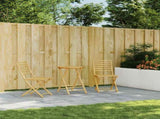 Bistro Set Natural Bamboo Bamboo Standard Size Foldable 3278536