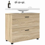 Bathroom Cabinet with Drawer Sonoma Oak 76.5 x 35 x 64 cm 883296