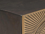 TV Cabinet with Drawer with Shelf Brass 105 x 30 x 50 cm 42020076