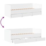 Daybed White Engineered wood Single 3280825
