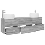 Bathroom Furniture Set 3 pcs Grey Sonoma 49.5 x 44.5 x 66 cm 3405920