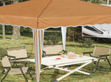 Pop-up Party Tent 288 x 288 x 245 cm Beige Oxford Fabric 42019749