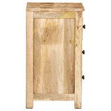 ZNTS Bedside Cabinet 45x35x60 cm Solid Mango Wood 320807