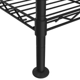 3-Tier Storage Rack 60x35x76 cm Black 150 kg 324620