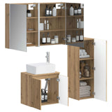 Bathroom Furniture Set 4 pcs Artisan Oak 3407454