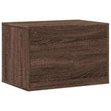 Cat Litter Box Enclosure Brown Oak 60x40x40 cm Engineered Wood 857730