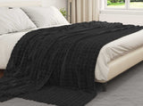Throw Blankets 6 pcs Black 270 x 240 cm Fleece 42016964