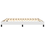 ZNTS Bed Frame without Mattress White Super King Faux Leather 3121186