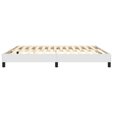 Box Spring Bed Frame White Super King Faux Leather 3121186