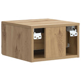 Wall-Mounted Bedside Cabinet 2 pcs Artisan Oak Engineered Wood 898444