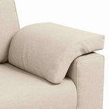 Sofa Beige 160 x 77 x 82 cm Linen 4105226
