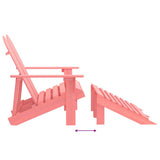 Garden Chair Pink Solid fir wood Large Detachable 315917