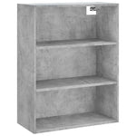 Highboard Concrete Grey 69.5x34x180 cm Engineered Wood 3189465
