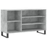Shoe Cabinet Concrete Grey 102x36x60 cm Engineered Wood 831424
