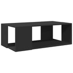 ZNTS Coffee Table Black 89.5x48x30 cm Engineered Wood 848151