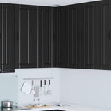 Wall Corner Cabinet LUCCA Black 57 x 57 x 100 cm 885166