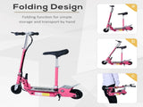 Electric Scooter for Kids, Foldable Powered Scooters for Age 7-12 with 120W Motor, Up to 10 KM/H & 8 T3398P349430