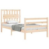 Bed Frame without Mattress 90x200 cm Solid Wood 3194296