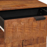 Bedside Cabinet Brown 50 x 33 x 60 cm Solid Mango Wood 4017911
