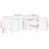 Coffee Table Brown 80 x 50 x 40 cm Solid Mango Wood 4018229
