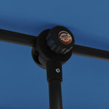 Garden Parasol with Aluminium Pole 180x110 cm Azure Blue 47335