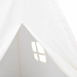 Teepee Tent White 120 x 120 x 150 cm Fabric and Plastic 3385871