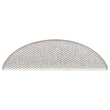 Stair Mats Self-adhesive Sisal-Look 15 pcs 56x17x3 cm Platina 326858