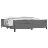 Bed Frame with Mattress Light Grey 200 x 200 cm Fabric 3399140