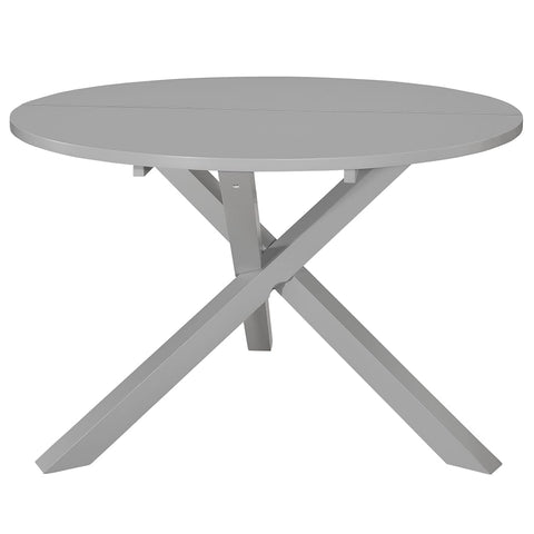 ZNTS Dining Table Grey 120x75 cm MDF 247633