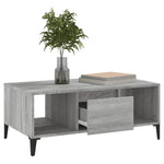 ZNTS Coffee Table Grey Sonoma 90x50x36.5 cm Engineered Wood 821074