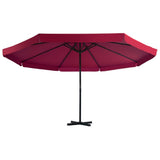 Garden Parasol with Portable Base Red 276325