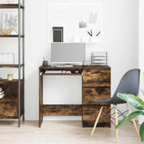Desk Smoked Oak 90x45x76 cm Engineered Wood 815507