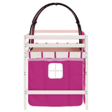 Kids' Loft Bed with Tunnel without Mattress Pink 90x200cm 3206996