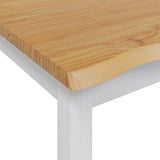 High Bar Table EKAI White 112 x 70 x 91 cm Solid Pine Wood 42037014