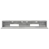 Studio Desk Concrete Grey 152 x 36 x 19.5 cm Engineered Wood 8006695