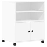 Printer Stand with Wheels White 60x48x74 cm 840632