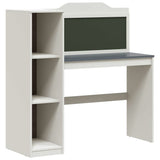 Desk with Open Storage and Chalkboard ROROS White and Grey 42003033