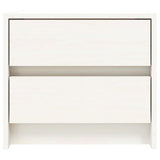 Bedside Cabinets 2 pcs White 40x31x35.5 cm Solid Wood Pine 836138