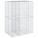 Gabion Basket with Cover 150x100x200 cm Galvanised Iron 3295226