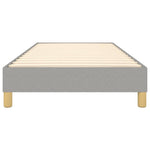 Box Spring Bed Frame Light Grey 90x200 cm Fabric 3120582