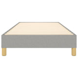 Box Spring Bed Frame Light Grey 90x200 cm Fabric 3120582