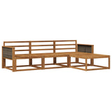 Outdoor Sofa Set 4 pcs Natural Solid Acacia Wood 3382457