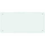 Kitchen Backsplash 2 pcs White 90 x 40 cm Tempered Glass 3415419