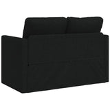 Folding Sofa Bed Black 112 x 60 x 55 cm Fabric 42030484