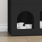 Sideboard Black 80.5 x 35 x 59 cm Engineered Wood 891325