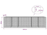 Gabion with 5 mm Wire and 5x5 cm Mesh 600x50x200 cm 3464310