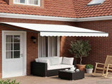 Solar Electric Awning 4 x 3 m White 100% Polyester 3420153